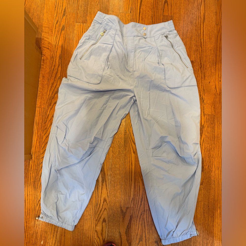 NWT GSTQ light, blue parachute pants size 14 $198